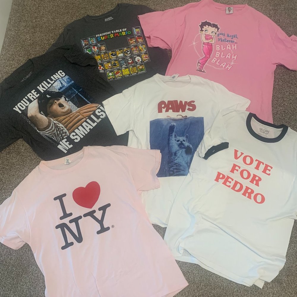 LOT of 6 T-shirts
